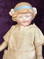 Rare Antique German 6 William Goebel Miniature Bisque Head Character Girl Doll