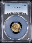 1906 $2.50 Gold Liberty Head Quarter Eagle PCGS MS 63 | UNC
