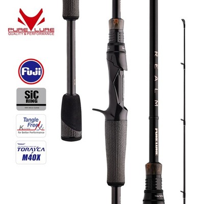 PURELURE REALM Bass Rod All M40X Toray Carbon Soft Bait EX F/F Action FUJI SIC