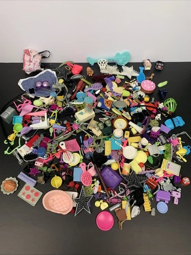 Massive Huge Vintage To Modern Barbie Doll Accessories Playset Pieces Lot Mattel