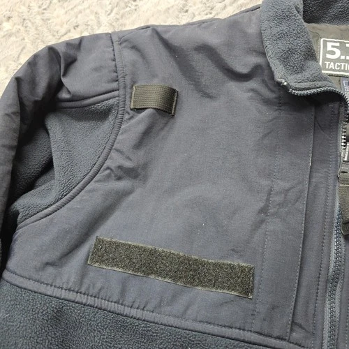 5.11 Tactical Series Fleece Jacket Mens M Navy Blue Full Zip Duty Patrol Uniform image 3