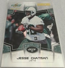2008 Score Select Football Jesse Chatman New York Jets Scorecard #d 093/100