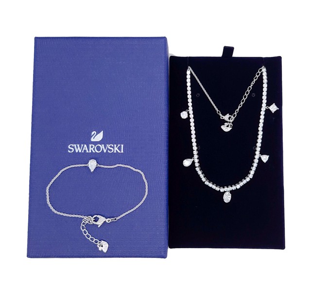 Swarovski Tennis Necklace And Bracelet 2025