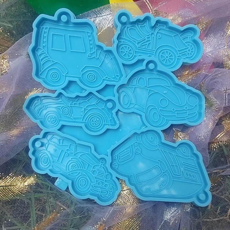 Glossy Truck Silicone Mold DIY Keychain Ornaments Pendant Epoxy Resin Crafting