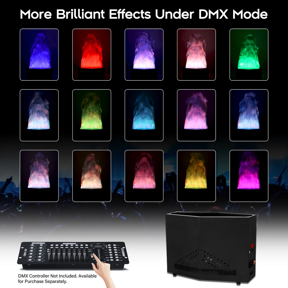 2PCS 160W Fake Fire Light DMX RGB LED Stage DJ 3D Fake Flame Light Effect Lamp - Image 3 of 4