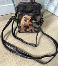 NEW Chala Small Crossbody Animals Purse 2 Adjustable Straps Momma Bear & Baby