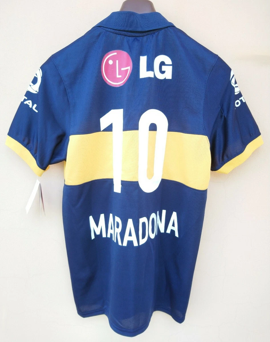 NIKE LG BOCA JUNIORS JERSEY 10 MARADONA 2009 10 SIZE MADE IN ARGENTINA NEW