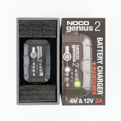 NOCO GENIUS2UK, 2-Amp Vollautomatisches Smart Charger, 6V und 12V Batterieladung