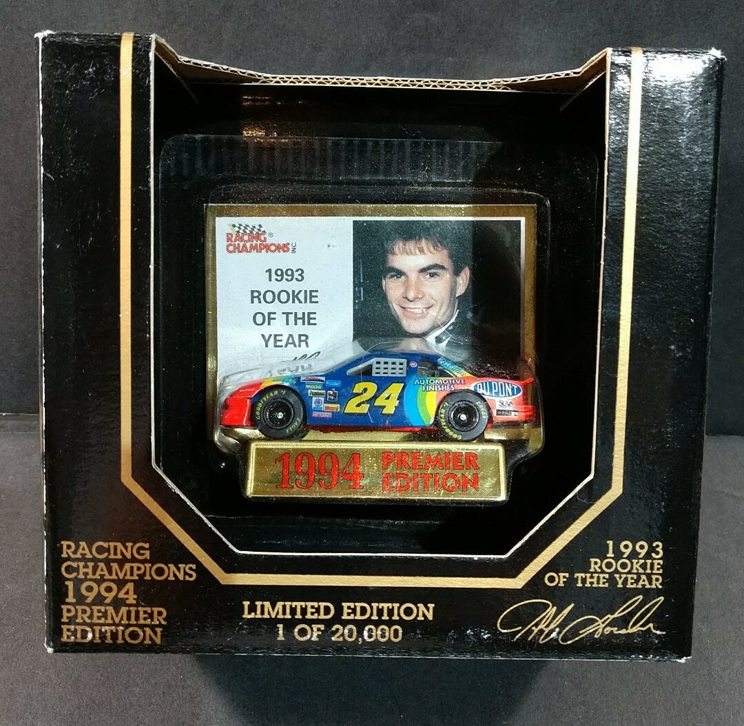 Jeff Gordon Rookie JEFF GORDON #24 Rookie of the Year 1994 Racing Champions PREMIER ...