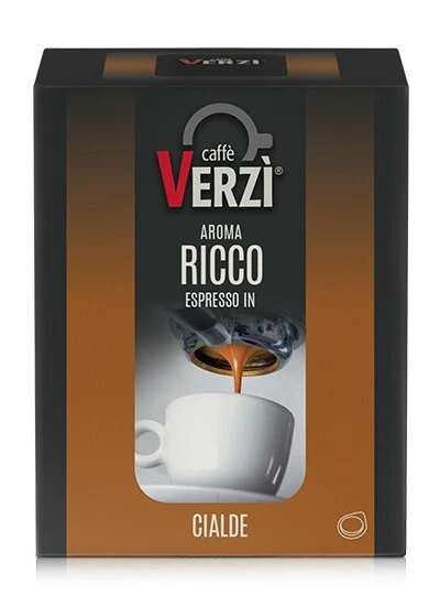 150 CIALDE Caffè Verzì Miscela RICCO Compatibili CIALDA CARTA 44MM