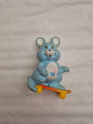 5CM Vintage 1980S Swift Herz Bär Mit Skateboard Mini Figur Care Bears Kenner
