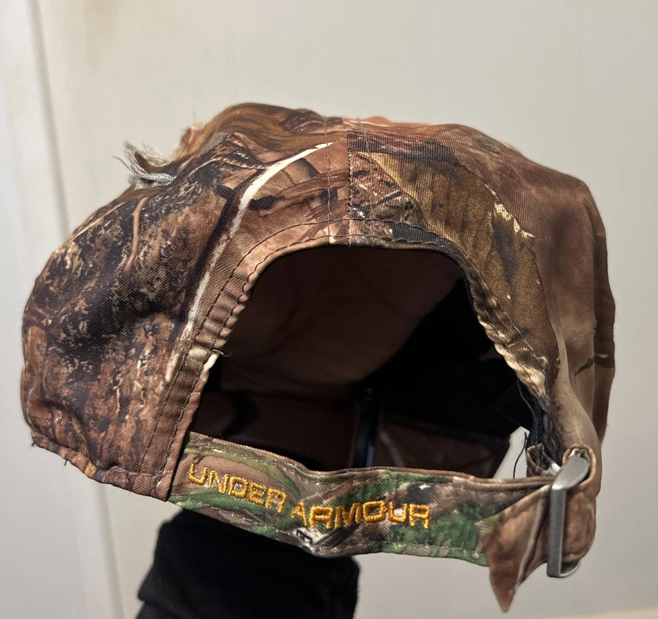 Gorra Under Armour OSFA Realtree Camuflaje Snapback Caza Naranja Logo Gorra Ajustable Foto 3 de 4