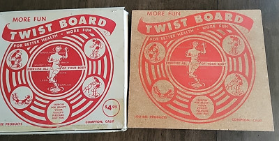 Vintage TWIST BOARD EXERCISE LOU-BEE PRODUCTS W/ ORIGINAL BOX COMPTON,CA