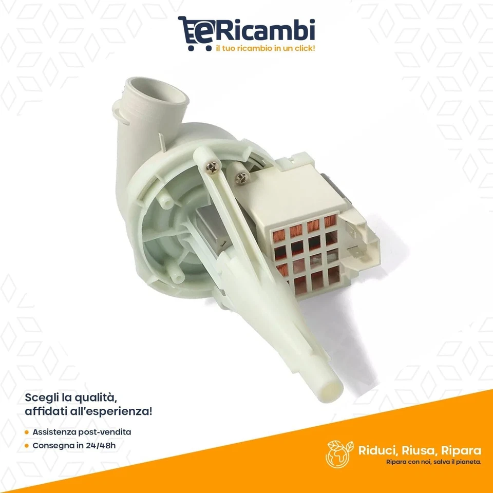 Motopompa Lavaggio Lavastoviglie Candy Hoover 65W 41900938 220-230V - CPO35-001 - Immagine 2 di 4