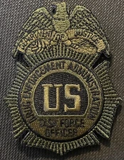 DEA special edition Task Force Officer ThirdGEN TB + hook patch - Very Rare