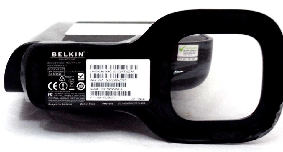 Belkin F5D8636 v.1 N Wireless Modem-Router - DSL - 802.11b/g/n (desktop) - Image 3 of 4