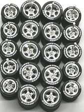    Hot Wheels 5 SPOKE CHROME 10/12 mm TOYO Rubber Tire 1:64 10 SETS   