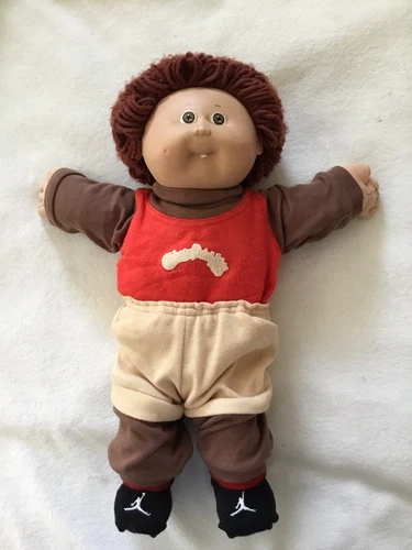 17” CPK Boy Doll  Brown Hair And Eyes, 2 Dimples, 1 Tooth, Med Complexion, 1985