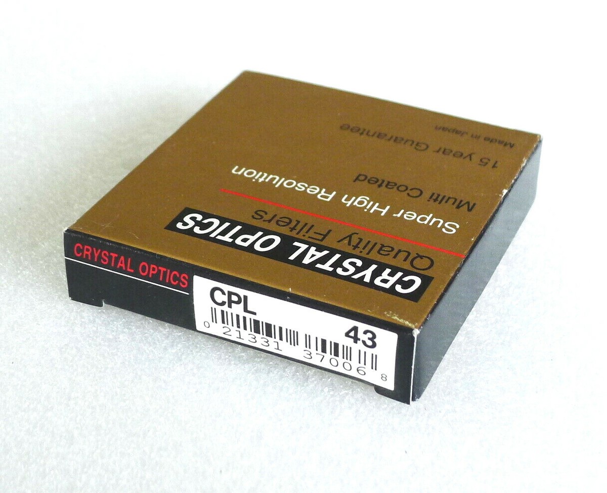 43mm Crystal Optics (Marumi) C-PL Polarizing Filter Circular Polarizer  NEW