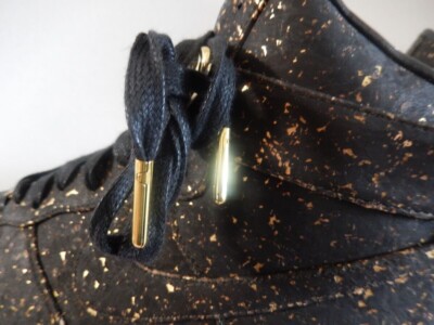 NIKE AIR FORCE 1 HIGH CORK ID NBA CHAMPIONSHIP BLACK GOLD SZ 