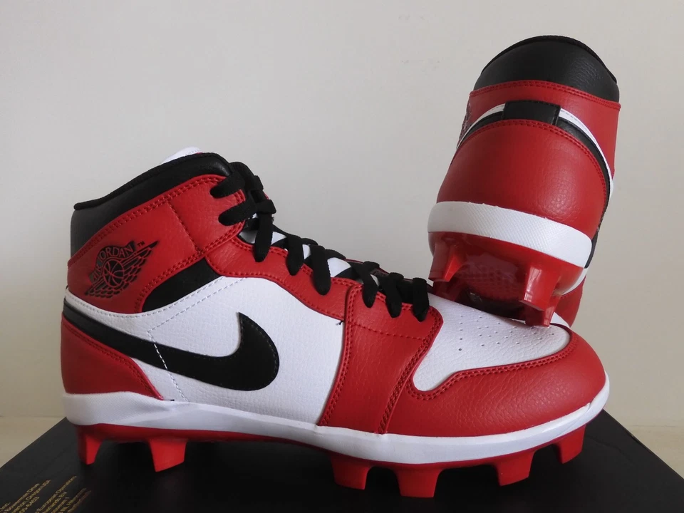 耐克 Jordan 1 Retro Mcs Gym Red Chicago "棒球钉鞋" 尺寸 11.5 [AV5354-611] — 第 2/4 张图片