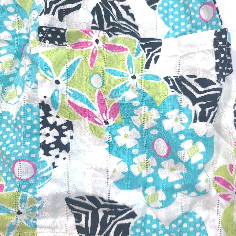 Sketchers Women's Medical Scrubs Top Shirt Size Small S Bright Colors - Image 2 of 4