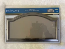 BRAND NEW HILLMAN DISTINTIONS Address Plaque Kit 16" x 9" #843253 SILVER COLOR