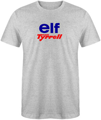 ELF Team Tyrrell Racing F1 Light Grey 50/50 T-Shirt - Sizes S-XL