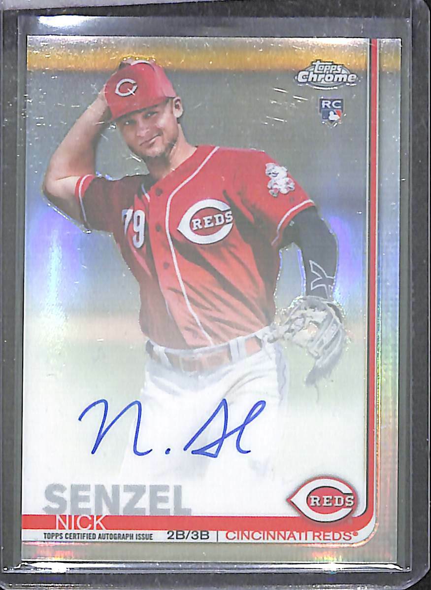 2019 Topps Chrome Rookie Refractor Autograph #RA-NS Nick Senzel No 161 of 499