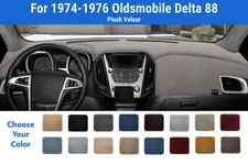 Dashboard Dash Mat Cover for 1974-1976 Oldsmobile Delta 88 (Plush Velour)