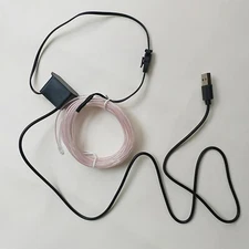 2m-10m LED EL Glow Wire Neon Tube Strip String Rope Light Control Car Party DIY