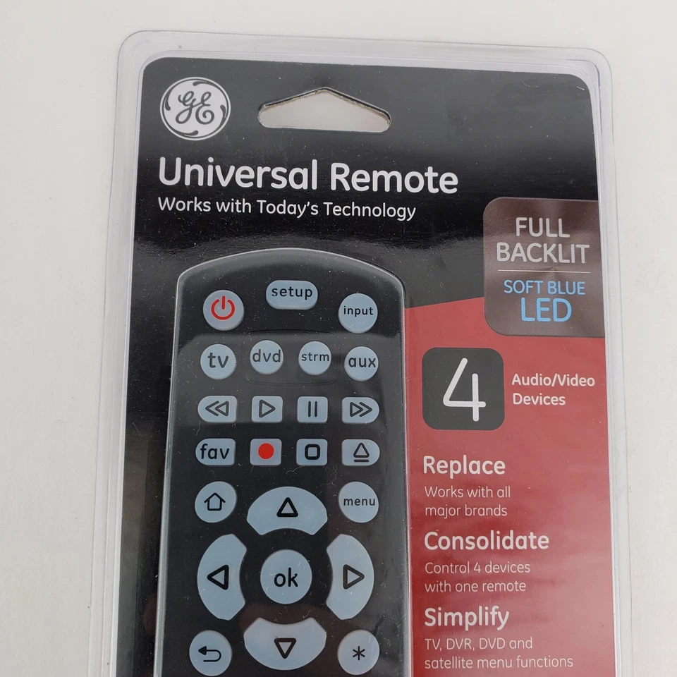 GE Universal Remote Control with Roku NOT Fire TV Streaming Remote For 4 devices - Image 3 of 4