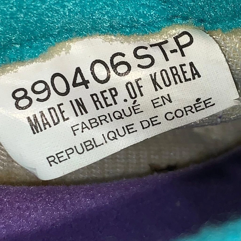 Vintage 1980s NIKE SC-E Women’s Size 7 Cycling Shoes Teal White Purple Swoosh - Image 4 of 4