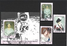 GRENADA 1990 SG2131 -SGMS2134 90th BIRTHDAY OF QUEEN MOTHER. Used