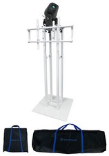 Rockville ROCK SPOT 260W DJ Moving Head Spot/Gobo Light White Totem/TV Stand