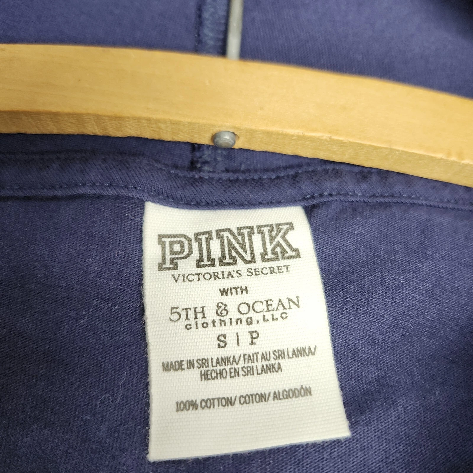 UNDERCOVER Felpa con cappuccio Victoria Secret rosa Auburn University Tigers blu donna taglia small