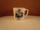 Vintage Batman Milk Glass Westfield Heat Proof Coffee Cup Mug