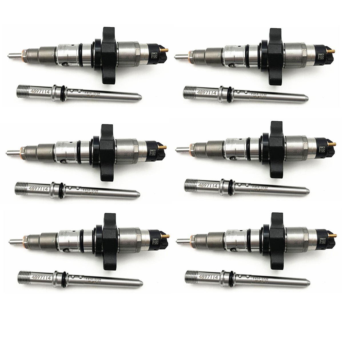 6X Fuel Injectors For 2003-04 Dodge Ram 2500 3500 Cummins 5.9L NEW 0445120255