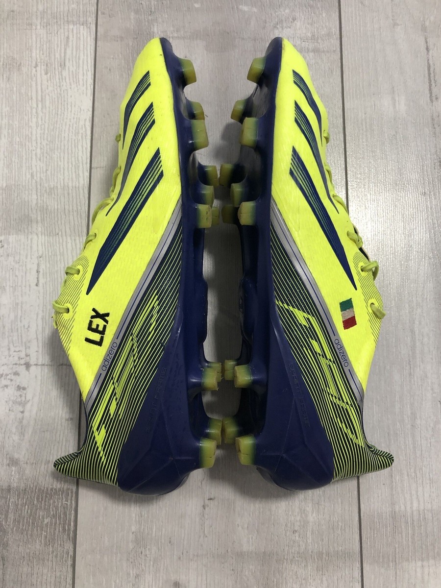 Adidas F50 Adizero FG Green Soccer Football Cleats US11 UK10 1/2
