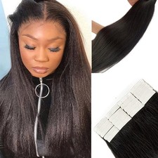 Yaki Tape-in Human Hair Extensions For Black Women, 50g 20pcs