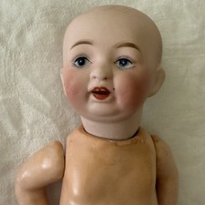 Alt Beck & Gottschalck Character Baby Doll 8” Bisque Germany Painted Eyes c1910