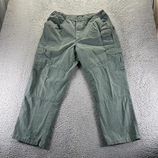 5.11 Tactical Pant Men 38x30 Green Cotton Cargo Straight Workwear Utility Travel
