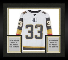 Framed Adin Hill Vegas Golden Knights Autographed White Fanatics Premium Jersey