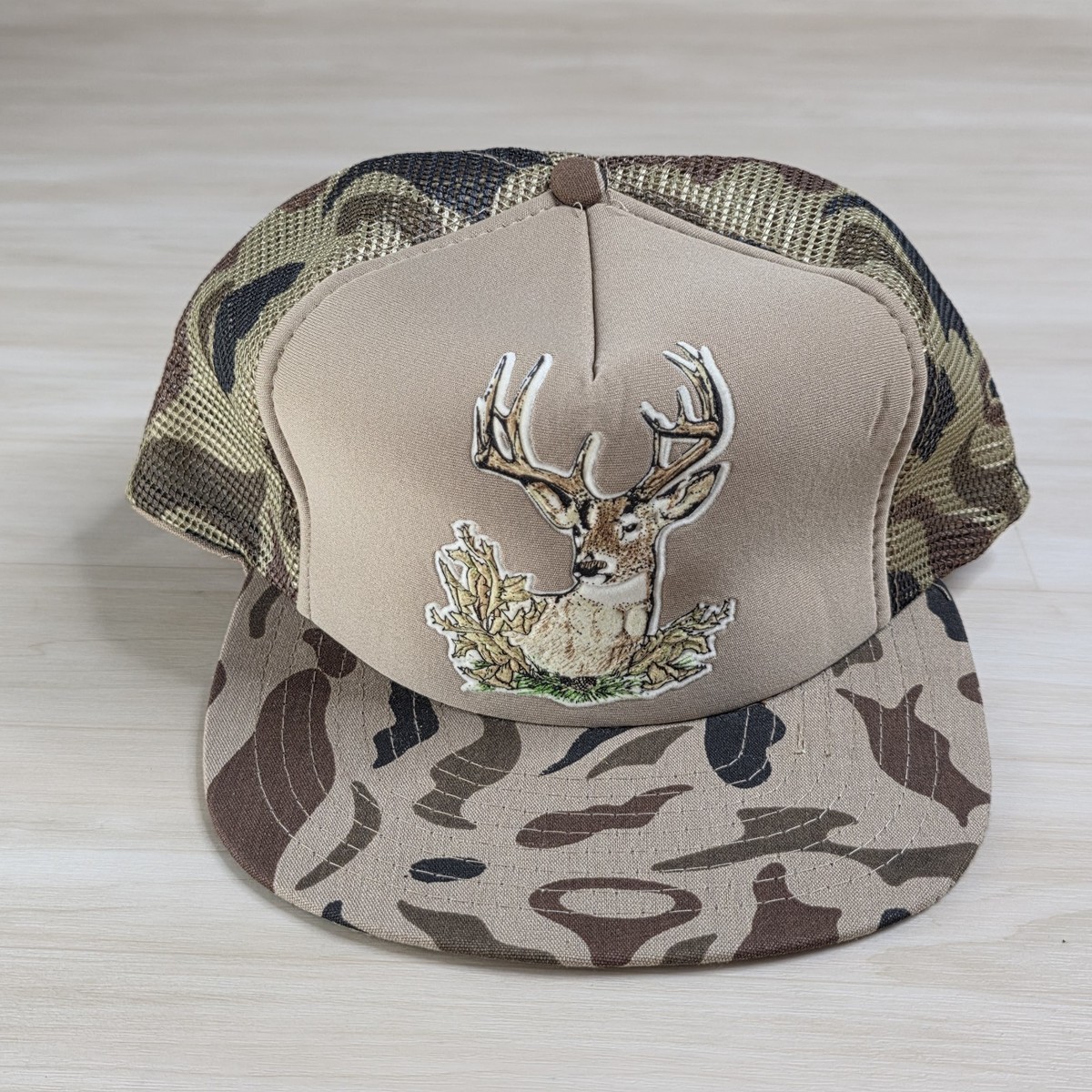 Vintage Sportcap Deer Buck Duck Camo Hunting Snapback Trucker Hat Cap  Deadstock