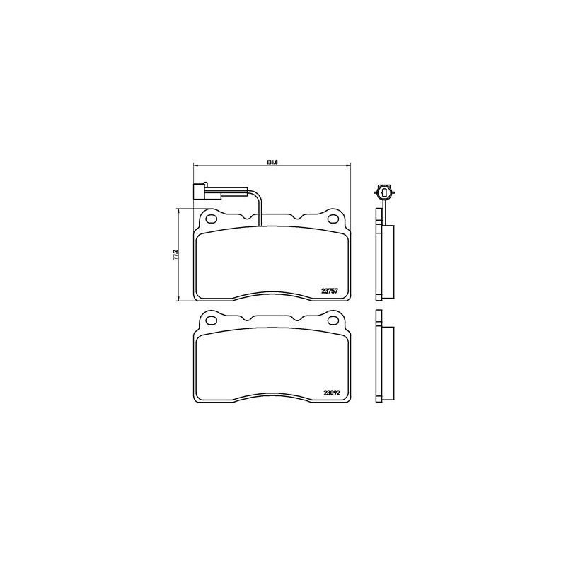 Für BREMBO KLOCKI SZCZEKI CYLINDERKI P 23 115 BRAKE PADS LANCIA DELTA - Bild 4