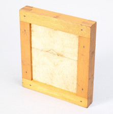 UNMARKED 4X5 CONTACT PRINTING FRAME NO GLASS ANTIQUE BRASS TRIMMED