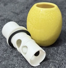 Ceramic Lemon Juicer with Built-in Strainer and Small Container Base Holder