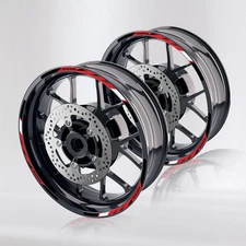 Red 17'' Rim Wheel Sticker Decal Strip Tape R03B For Aprilia Dorsoduro 1200 -MC