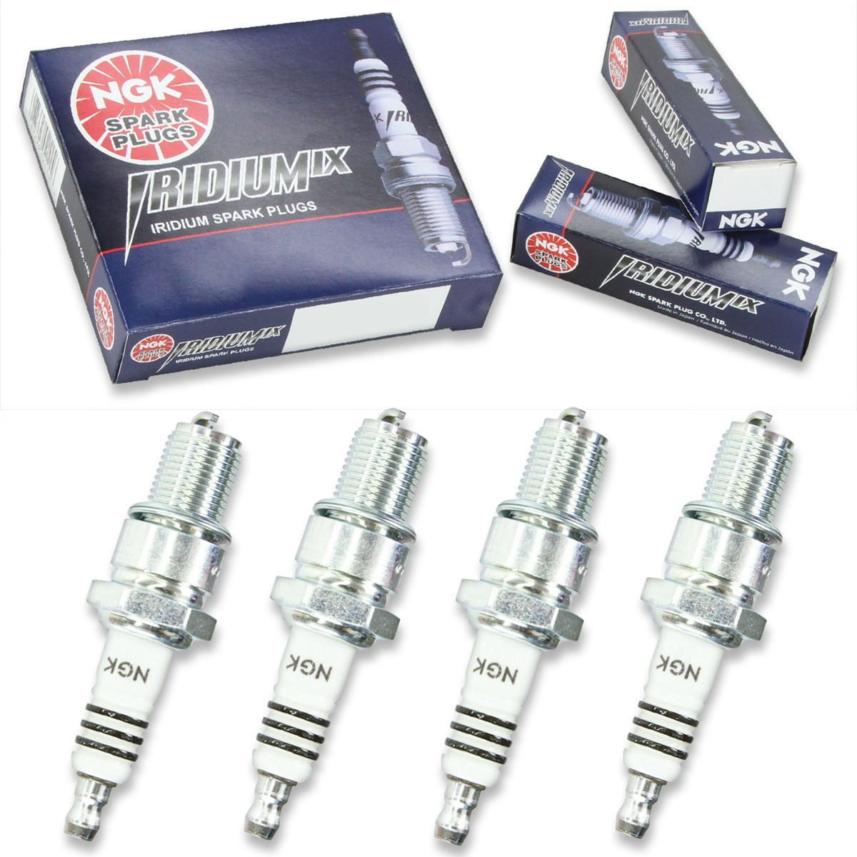 4pcs 1973 Triumph Bonneville 750 T140V NGK Iridium IX Spark Plugs 744cc 45ci gb