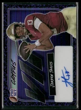 2023 Pro Set Metal Campus VIP Auto Purple Prismatic /15 JORDAN TRAVIS #VIP-JT1